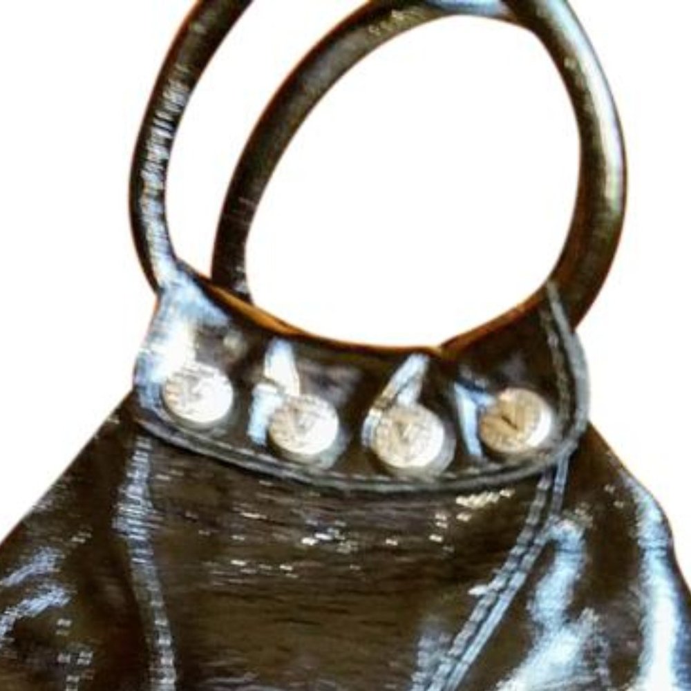 Vintage Black Patent Di Paolo Valentina bag